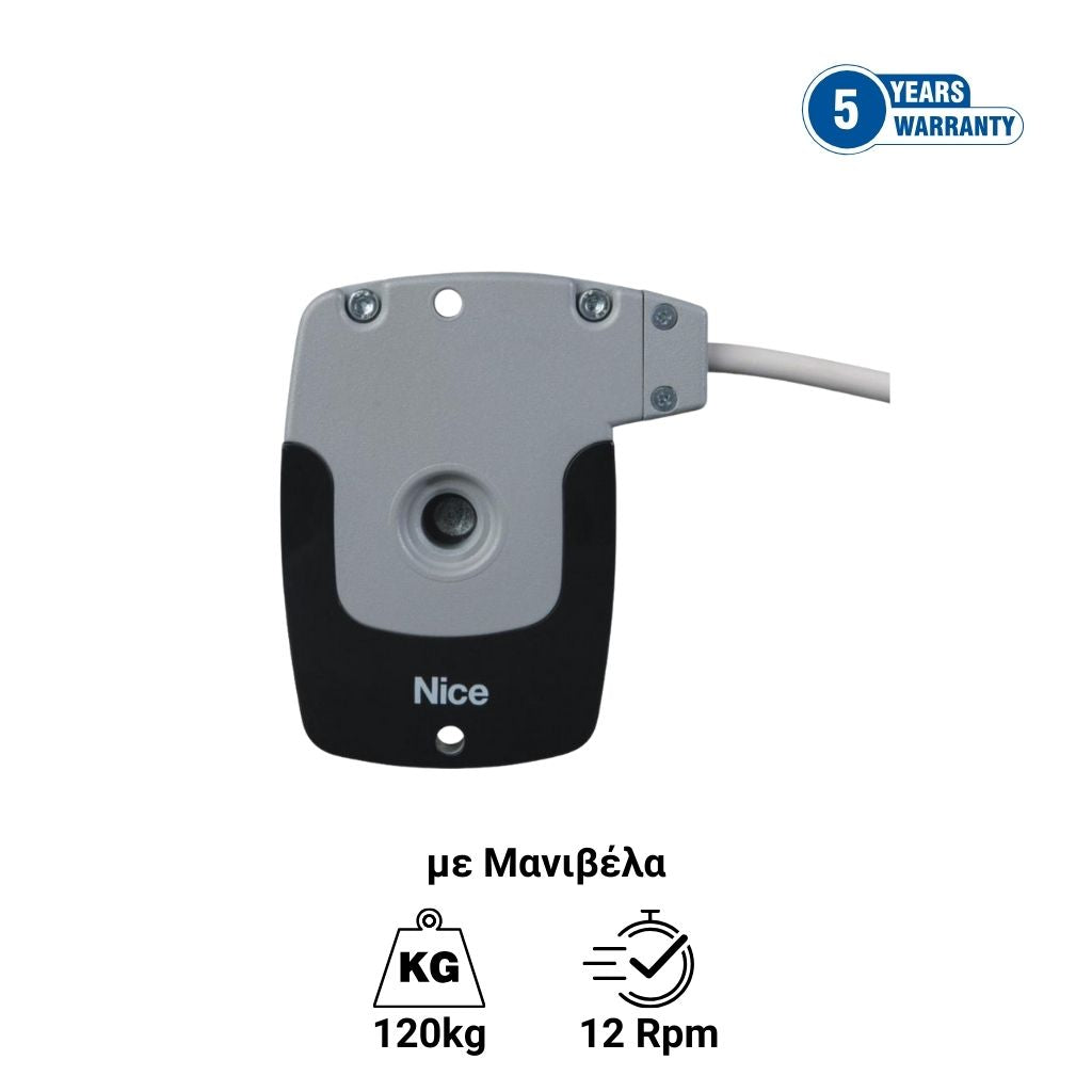 Nice TTGO TG LH 8012 - Σωληνωτό μοτερ ρολού με μανιβέλα