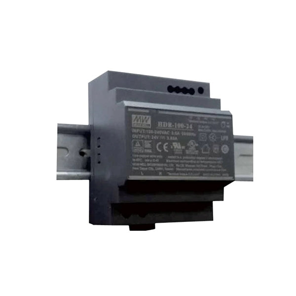 Meanwell HDR-100-24 Τροφοδοτικό Ράγας 100.8W/24VDC/4.2A Ultra Slim