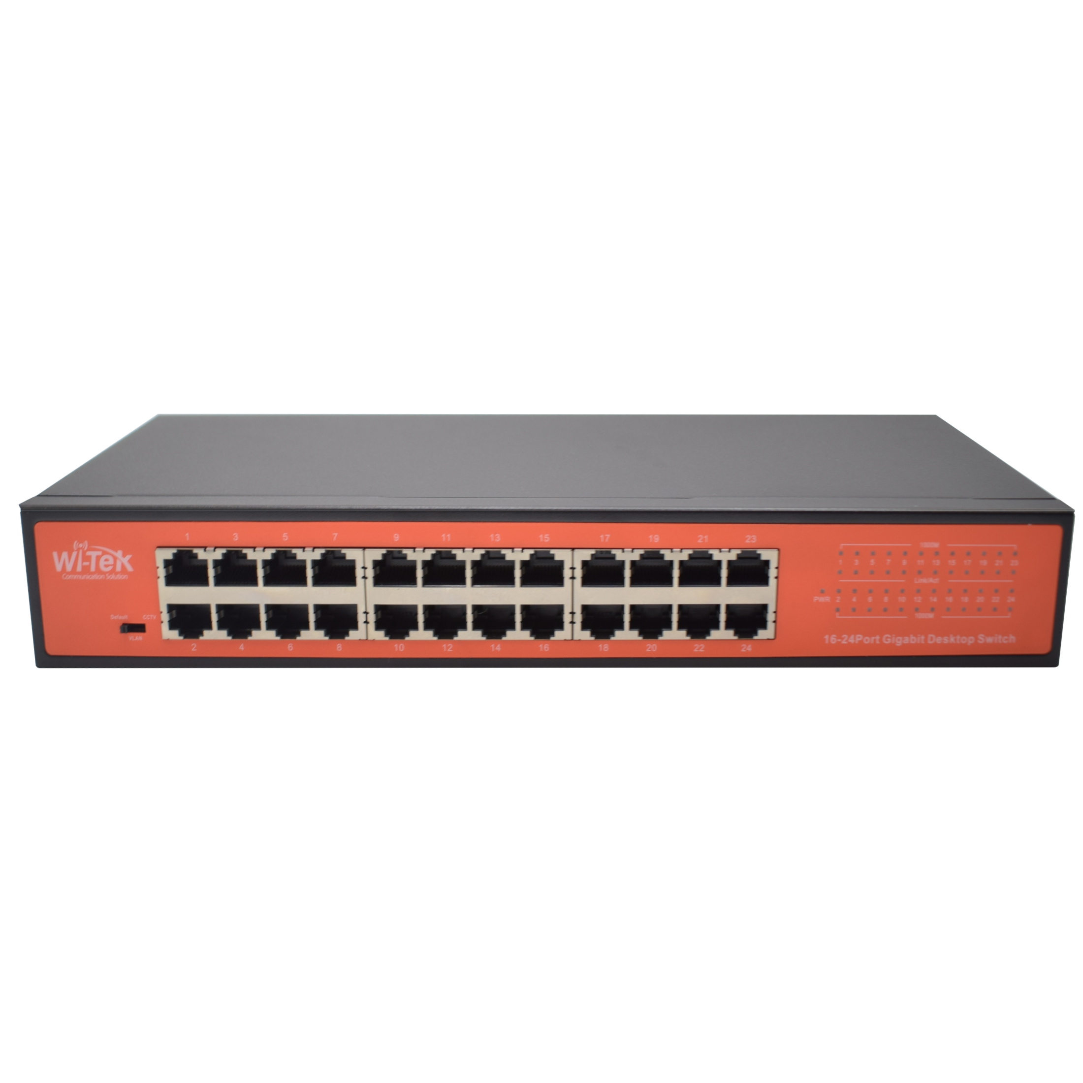 WI-TEK - WI-SG124D V2 Switch 24 θυρών 1000Mbps με VLAN. Mεταλλικό περίβλημα.
