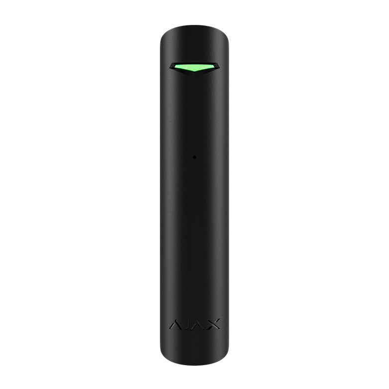 AJAX - GLASS PROTECT SUPERIOR BLACK Ασύρματος ανιχνευτής θραύσης κρυστάλλων SUPERIOR, σε μαύρο χρώμα.