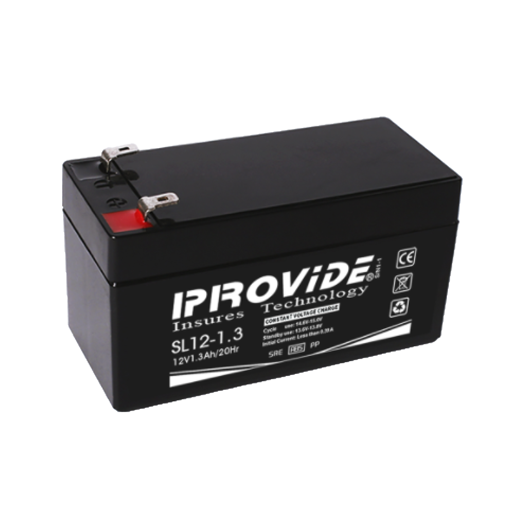 PROVIDE - BATTERY 12V 1.3AH Επαναφορτιζόμενη μπαταρία μολύβδου 12V / 1,3Ah.