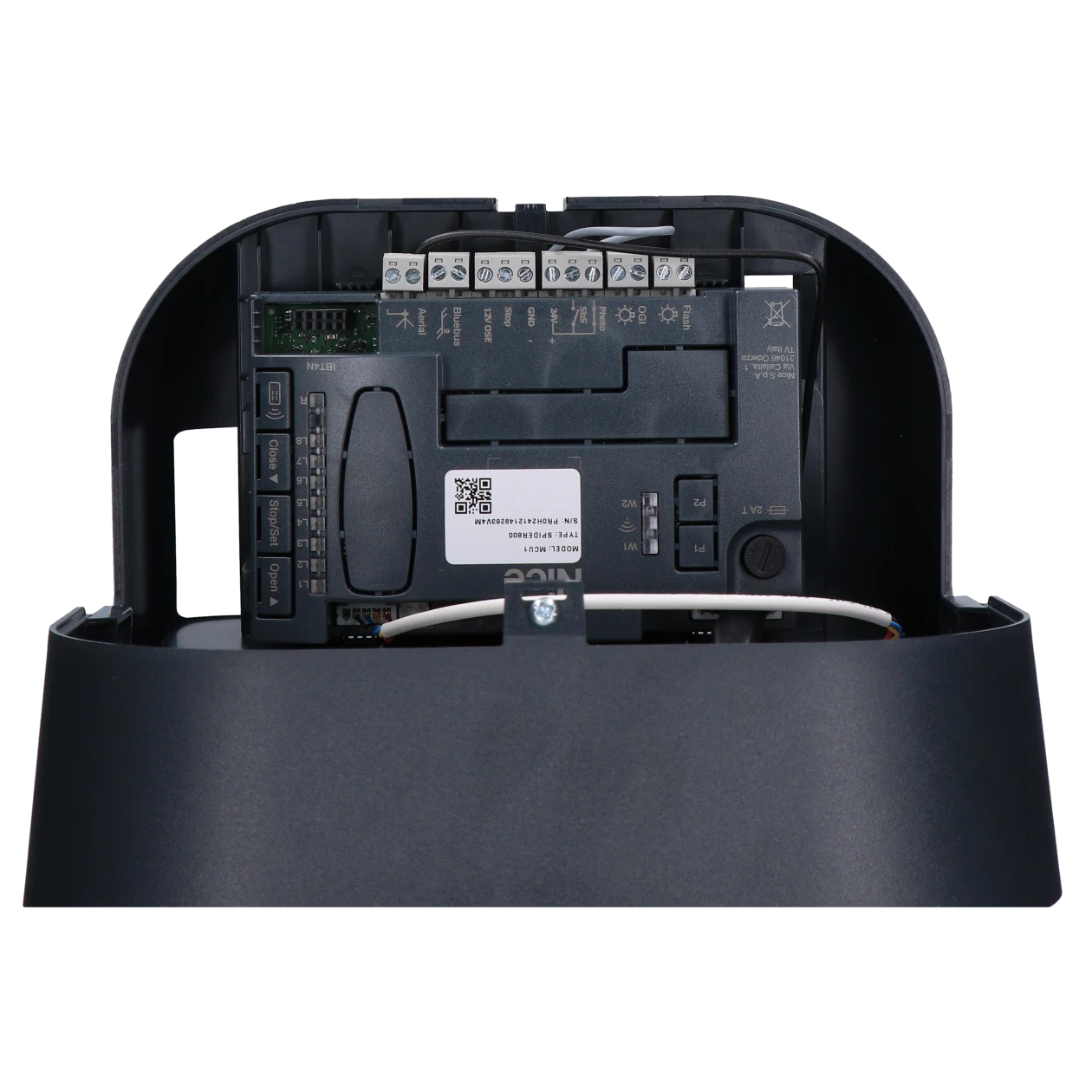 Nice SPIDER 800 (WiFi Basic Kit Σπαστός Ιμάντα) - Σετ μηχανισμός γκαραζόπορτας οροφής έως 12,6 m²