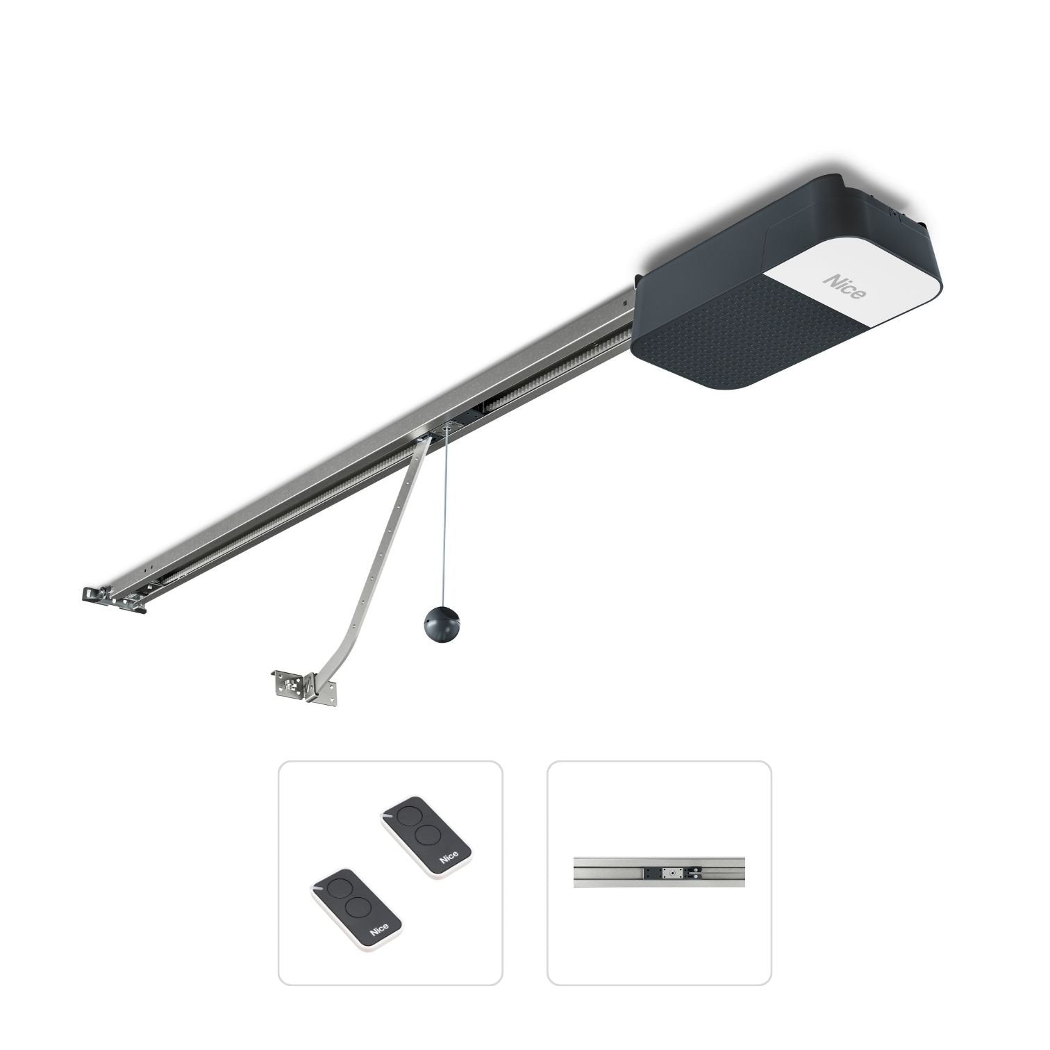 Nice SPIDO 600 (Basic Kit Μονοκόμματος Ιμάντα) - Σετ μηχανισμός γκαραζόπορτας οροφής έως 10,5 m²