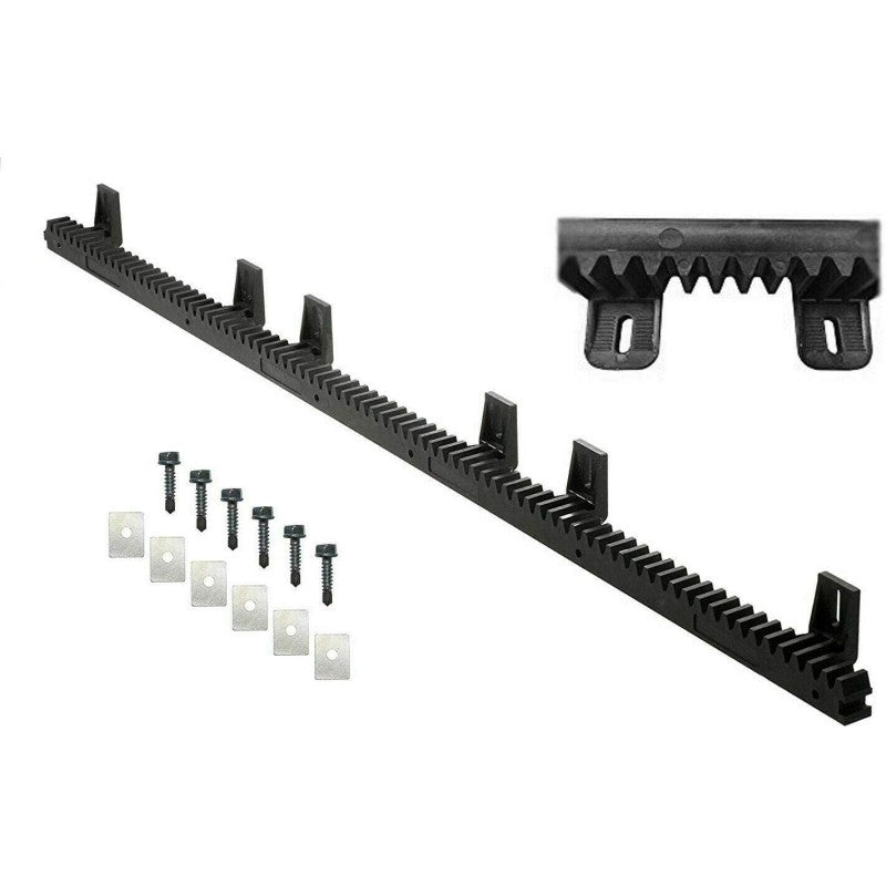 Nice ROA66 - Κρεμαγιέρα Μ4 27x20x1000mm πλαστική με μεταλλικά ένθετα