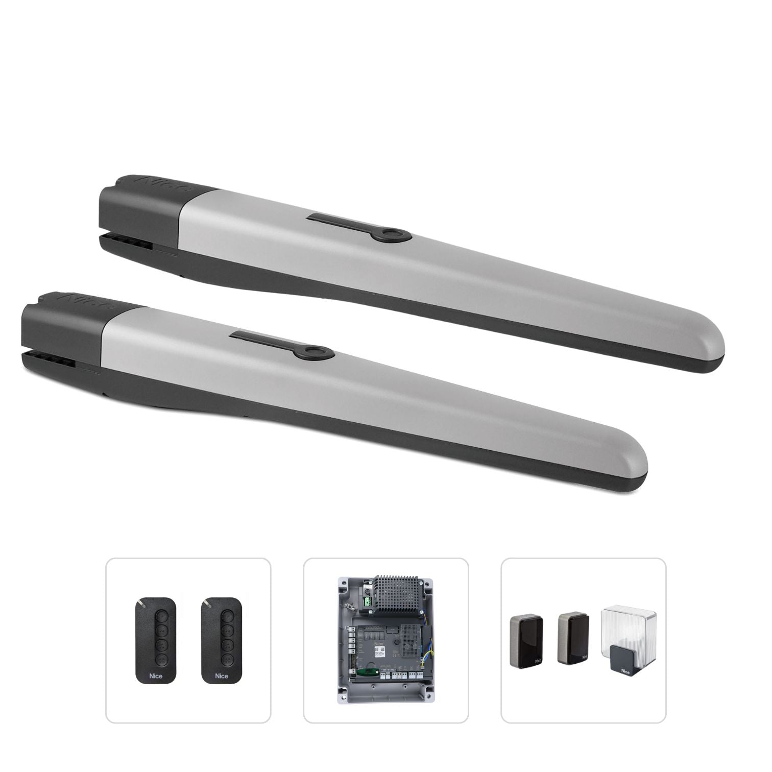 Nice TOONA 4024 (Premium Kit) - Σετ μηχανισμών 24V για ανοιγόμενες αυλόπορτες έως 3m και έως 500kg