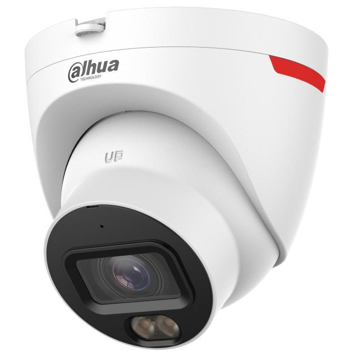 DAHUA - IPC-HDW2449T-S-LED-0280B-PRO IP Wizcolor Dome κάμερα ανάλυσης 4MP, με φακό 2.8mm. Ενσωματωμένο μικρόφωνο.