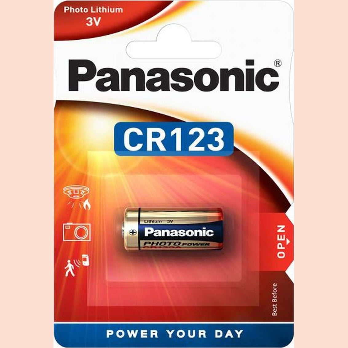 PANASONIC - CR123A (1 ΤΕΜ) Μπαταρία λιθίου Panasonic CR123 3V.