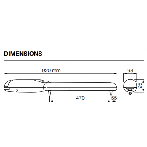 Nice WINGO 3524 (Basic Διπλό Kit) Σετ μηχανισμών 24V για ανοιγόμενες αυλόπορτες έως 3.5m
