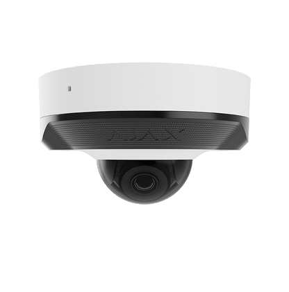AJAX - DOMECAM MINI (5 MP/2.8mm) WHITE Ενσύρματη IP MiniDome κάμερα ανάλυσης 5MP (2800 x 1620px), με γωνία θέασης 100° - 110° και ενσωματωμένο μικρόφωνο, σε λευκό χρώμα.