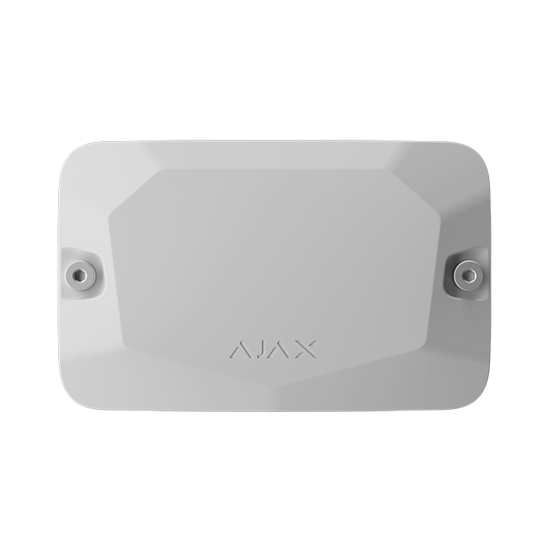 AJAX - CASE A (106) WHITE Κουτί διακλάδωσης μιας θέσης, για ασφαλή ενσύρματη σύνδεση συσκευών Ajax Fibra, σε λευκό χρώμα.