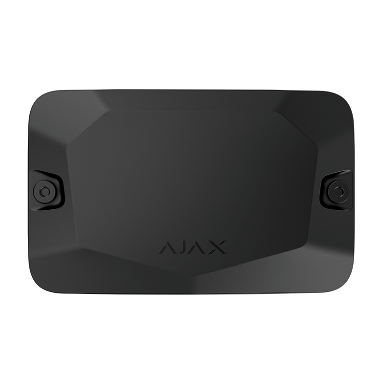 AJAX - CASE A (106) BLACK Κουτί διακλάδωσης μιας θέσης, για ασφαλή ενσύρματη σύνδεση συσκευών Ajax Fibra, σε λευκό χρώμα.