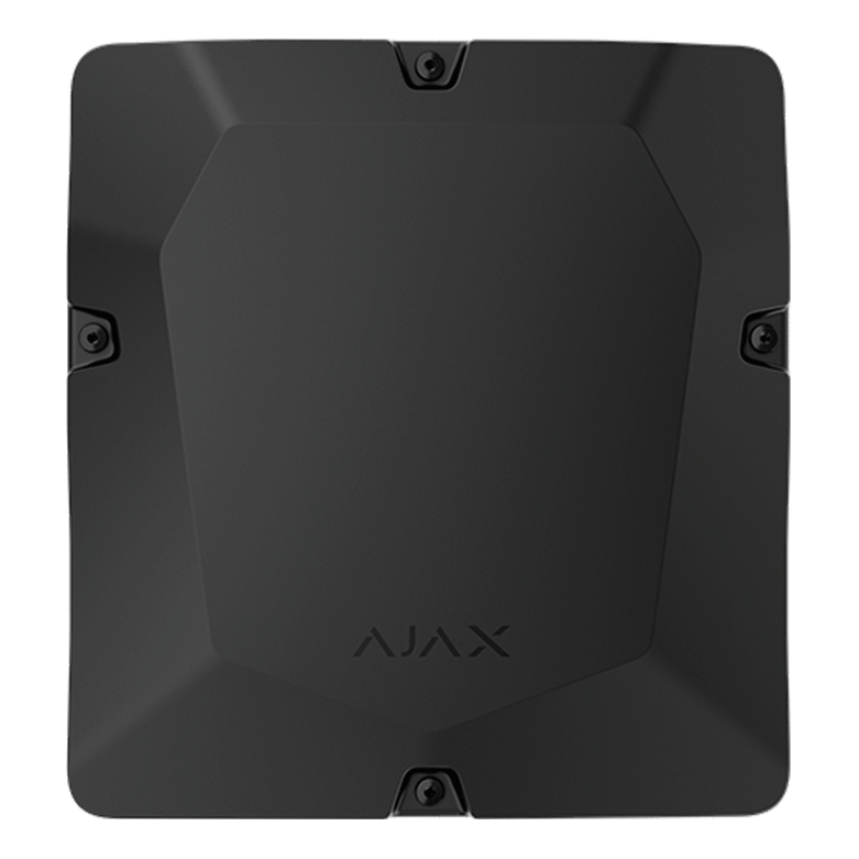 AJAX - CASE D (430) BLACK Κουτί διακλάδωσης οκτώ θέσεων και για δύο μπαταρίες (έως 18Ah), για ασφαλή ενσύρματη σύνδεση συσκευών Ajax Fibra, σε μαύρο χρώμα.