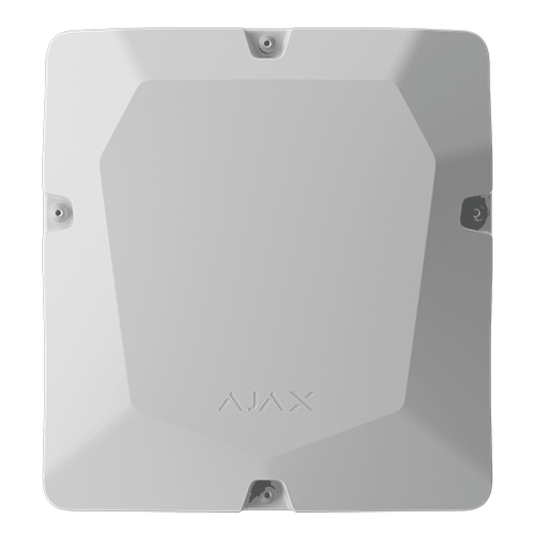 AJAX - CASE D (430) WHITE Κουτί διακλάδωσης οκτώ θέσεων και για δύο μπαταρίες (έως 18Ah), για ασφαλή ενσύρματη σύνδεση συσκευών Ajax Fibra, σε λευκό χρώμα.