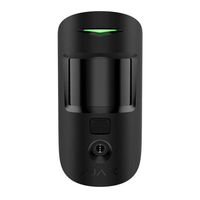 AJAX - MOTION CAM SUPERIOR (PhOD) BLACK Ασύρματος ανιχνευτής κίνησης SUPERIOR με ενσωματωμένη κάμερα για φωτογραφίες κατ' επιλογή (PhOD), σε μαύρο χρώμα