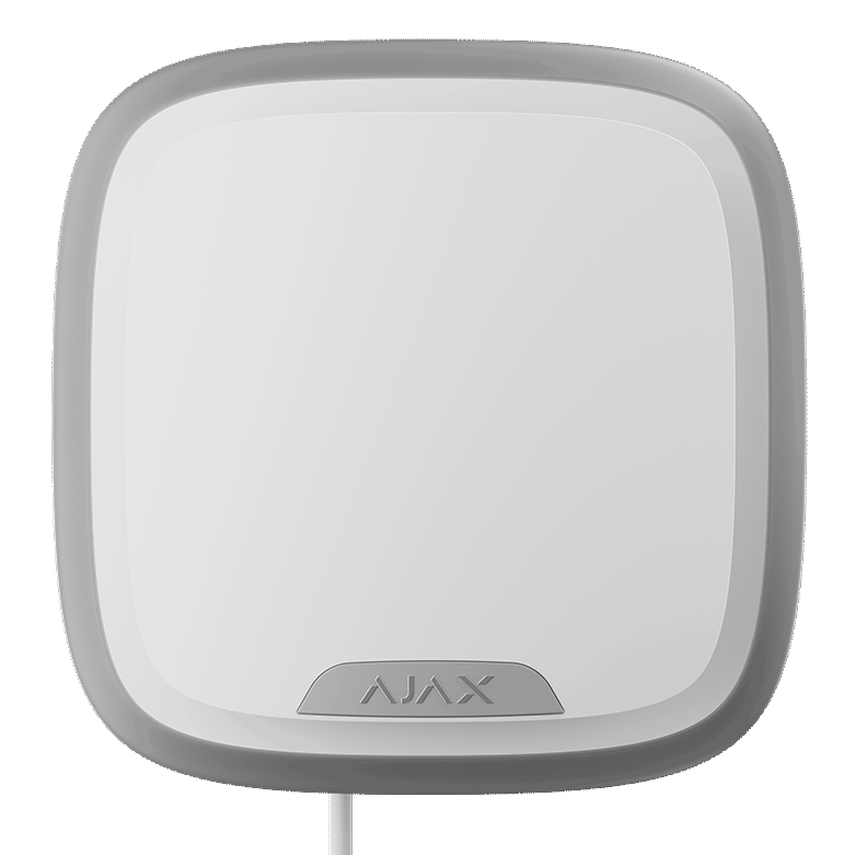 AJAX - STREET SIREN PLUS FIBRA WHITE Ενσύρματη εξωτερική σειρήνα PLUS FIBRA, σε λευκό χρώμα.