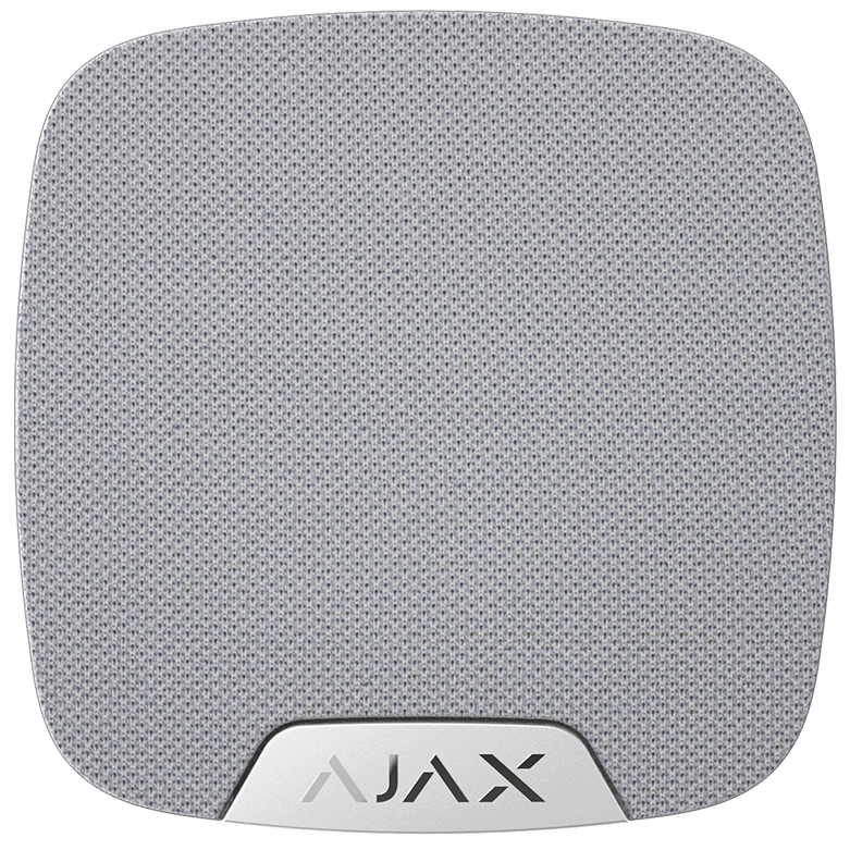 AJAX - HOME SIREN WHITE Ασύρματη εσωτερική σειρήνα, σε λευκό χρώμα.