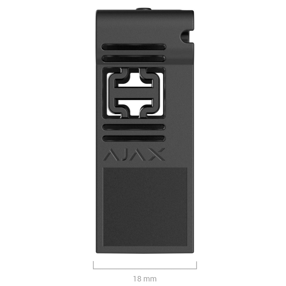 AJAX - DIN HOLDER BLACK Βάση στήριξης Relay ή Wall Switch για τοποθέτηση σε ράγα.