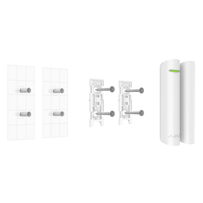 AJAX - DOOR PROTECT PLUS WHITE Ασύρματη μαγνητική επαφή (λευκή), με αισθητήρα κρούσης.