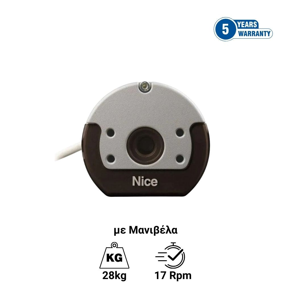 Nice TTGO TG MH 1817 - Σωληνωτό μοτερ ρολού με μανιβέλα
