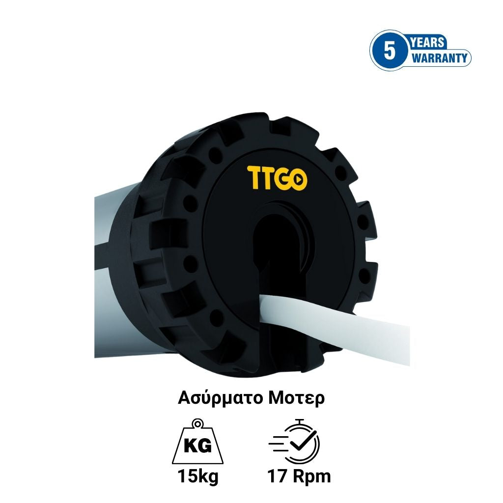 Nice TTGO TG ME 1017 - Ασύρματο σωληνωτό μοτερ ρολού με ηλεκτρονικά όρια