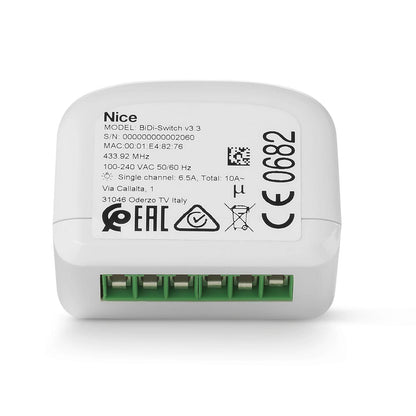 Nice BIDI-SWITCH - Αμφίδρομος δέκτης διαχείρισης φωτών (με μέτρηση κατανάλωσης)