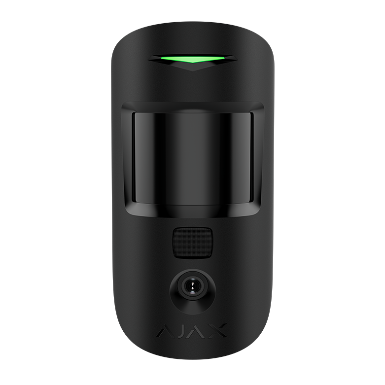 AJAX - MOTION CAM SUPERIOR (PhOD) BLACK Ασύρματος ανιχνευτής κίνησης SUPERIOR με ενσωματωμένη κάμερα για φωτογραφίες κατ' επιλογή (PhOD), σε μαύρο χρώμα