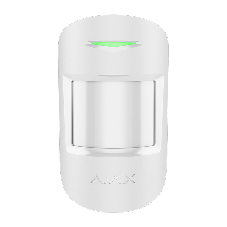 AJAX - MOTION PROTECT PLUS SUPERIOR WHITE Ασύρματος ανιχνευτής κίνησης SUPERIOR διπλής τεχνολογίας (PIR & Microwave), σε λευκό χρώμα.