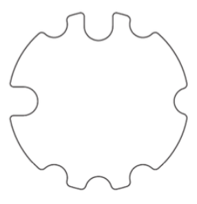 Nice 230.480001 - Φ 85x1,2 Ρόδα + κορώνα