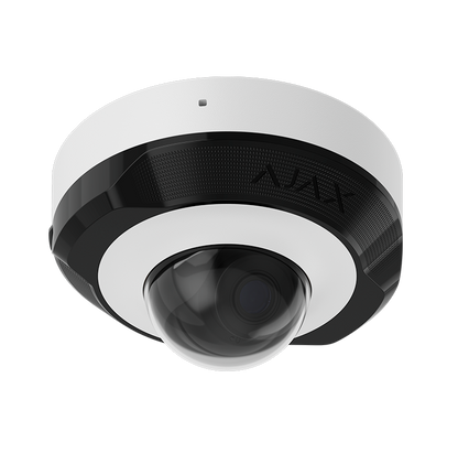 AJAX - DOMECAM MINI (5 MP/2.8mm) WHITE Ενσύρματη IP MiniDome κάμερα ανάλυσης 5MP (2800 x 1620px), με γωνία θέασης 100° - 110° και ενσωματωμένο μικρόφωνο, σε λευκό χρώμα.