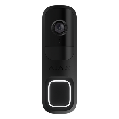 AJAX - AJAX SYSTEMS - DOORBELL BLACK Δικτυακή μπουτονιέρα μίας κλήσης, με δυνατότητα πλήρους ενσωμάτωσης στο Ajax HUB και υποστήριξη καταγραφής μέσω Ajax NVR.