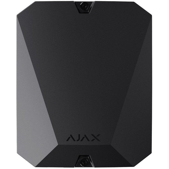 AJAX - MULTITRANSMITTER BLACK Integration Module για την σύνδεση 18 ενσύρματων περιφερειακών συσκευών/ζώνων, σε μαύρο χρώμα.