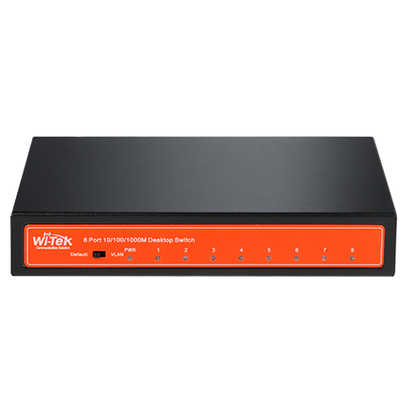 WI-TEK - WI-SG108 V2 Switch 8 θυρών 1000Mbps με VLAN. Mεταλλικό περίβλημα.