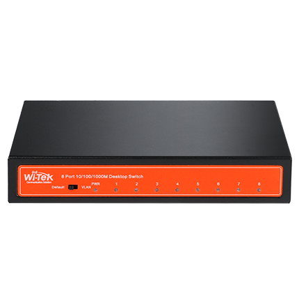 WI-TEK - WI-SG108 V2 Switch 8 θυρών 1000Mbps με VLAN. Mεταλλικό περίβλημα.