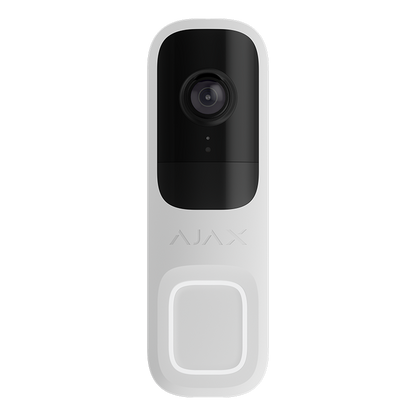 AJAX - AJAX SYSTEMS - DOORBELL WHITE Δικτυακή μπουτονιέρα μίας κλήσης, με δυνατότητα πλήρους ενσωμάτωσης στο Ajax HUB και υποστήριξη καταγραφής μέσω Ajax NVR.