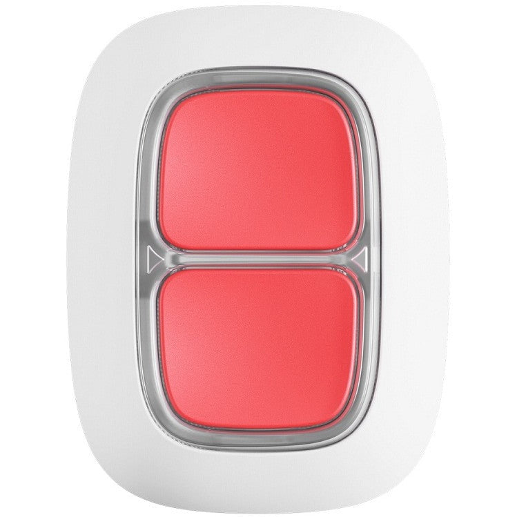 AJAX - DOUBLE BUTTON WHITE Ασύρματο μπουτόν πανικού δύο πλήκτρων, σε λευκό χρώμα.