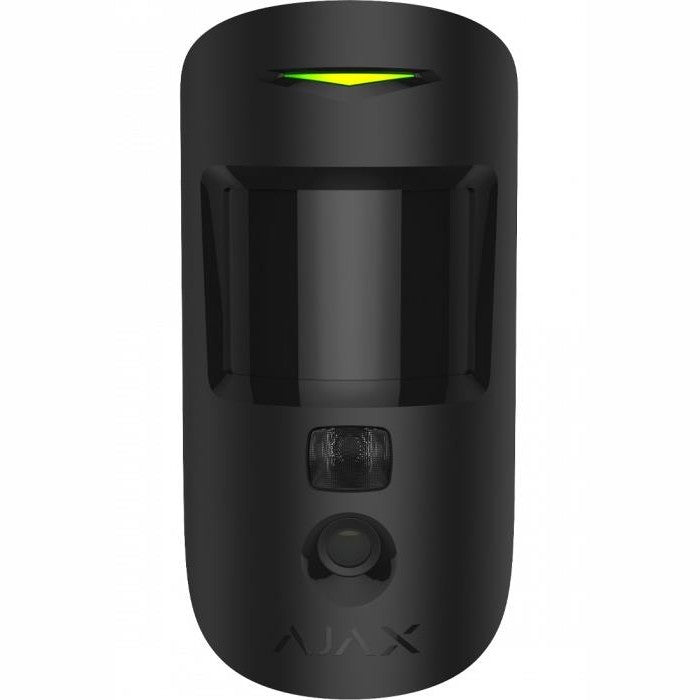 AJAX - MOTION CAM BLACK Ασύρματος ανιχνευτής κίνησης με ενσωματωμένη κάμερα, σε μαύρο χρώμα.
