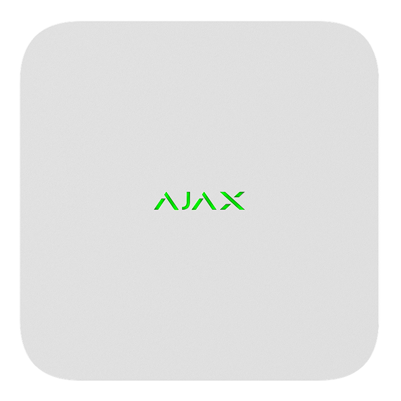 AJAX - NVR (16ch) WHITE Καταγραφικό Αjax 16 καναλιών 4Κ (8ΜP), σε λευκό χρώμα.