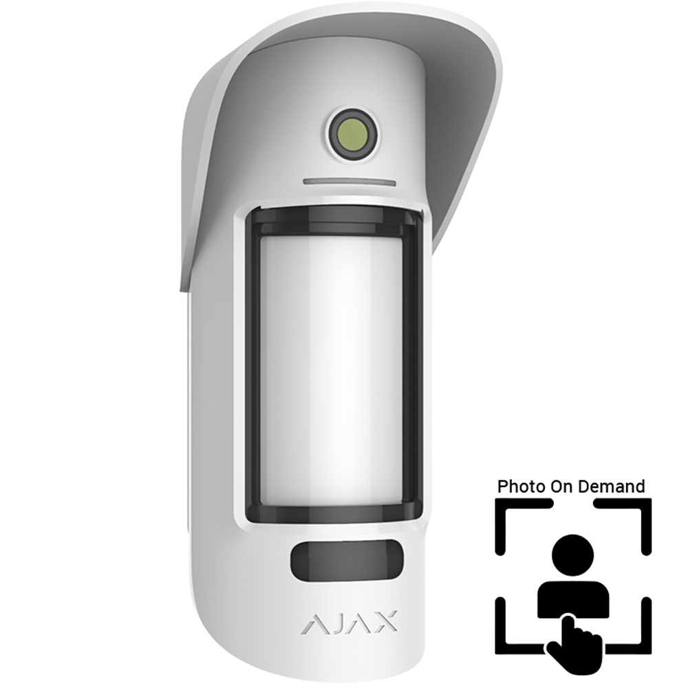 AJAX - MOTION CAM OUTDOOR (PhOD) Ασύρματος ανιχνευτής κίνησης εξωτερικού χώρου PIR & Antimasking με ενσωματωμένη κάμερα για οπτική επιβεβαίωση συναγερμού και φωτογραφίες κατ' επιλογή, Photo on Demand (PhOD).