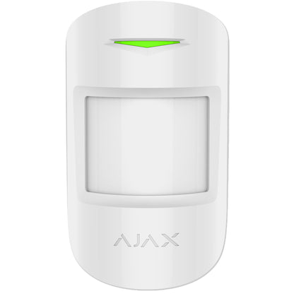 AJAX - MOTION PROTECT WHITE Ασύρματος ανιχνευτής κίνησης PIR & Pet Friedly, σε λευκό χρώμα.