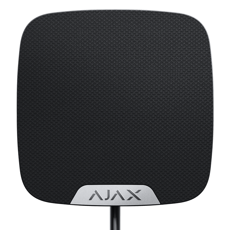 AJAX - HOME SIREN FIBRA BLACK Ενσύρματη σειρήνα FIBRA, εσωτερικού χώρου σε μαύρο χρώμα.