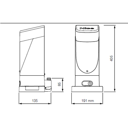Nice Slight 400 (WiFi Kit) - Μοτερ Συρόμενης Γκαραζόπορτας