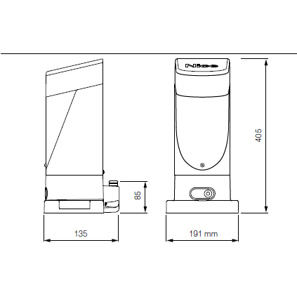 Nice Slight 400 (WiFi Kit) - Μοτερ Συρόμενης Γκαραζόπορτας