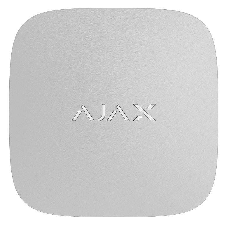 AJAX - LIFE QUALITY WHITE Aσύρματος ανιχνευτής ελέγχου ποιότητας αέρα, σε λευκό χρώμα.