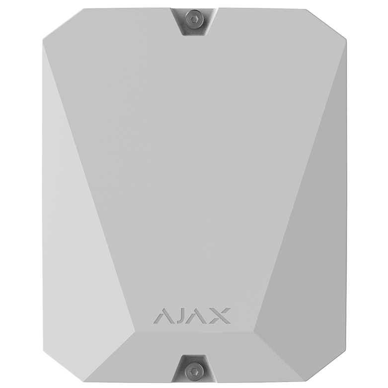 AJAX - MULTITRANSMITTER WHITE Integration Module για την σύνδεση 18 ενσύρματων περιφερειακών συσκευών/ζώνων.