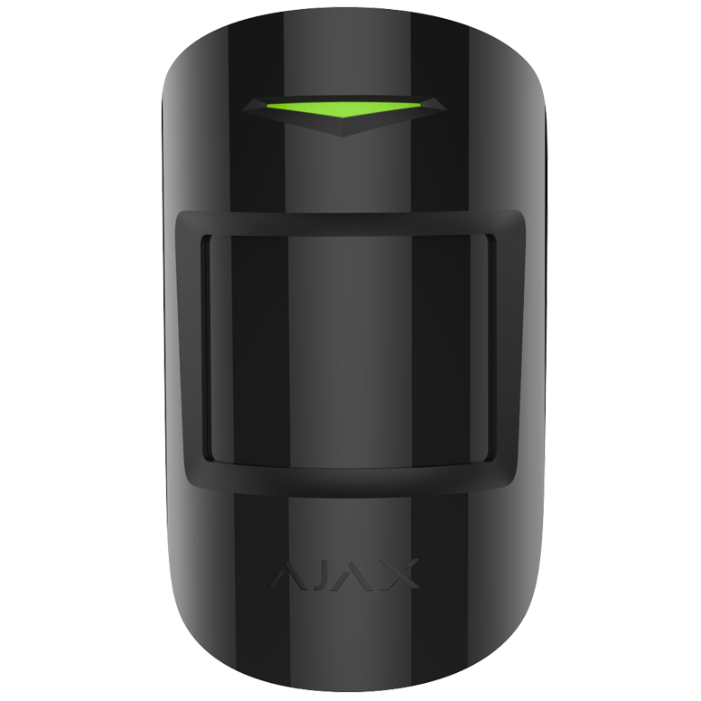 AJAX - MOTION PROTECT PLUS BLACK Ασύρματος ανιχνευτής κίνησης διπλής τεχνολογίας (PIR & Microwave), σε μαύρο χρώμα.
