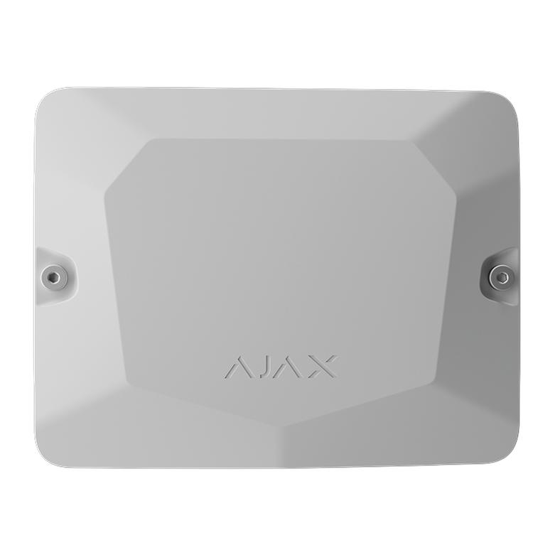 AJAX - CASE B (175) WHITE Κουτί διακλάδωσης δύο θέσεων, για ασφαλή ενσύρματη σύνδεση συσκευών Ajax Fibra, σε λευκό χρώμα.
