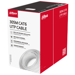 DAHUA - PFM922I-6UN-C Καλώδιο UTP Cat6, 305 μέτρων, λευκού χρώματος. Yλικό CCA (χαλκός 22%)