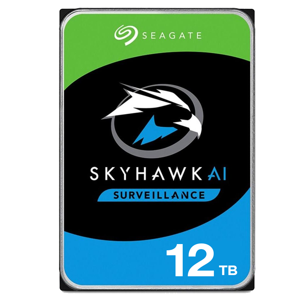 SEAGATE - SKYHAWK 12TB Σκληρός δίσκος 12ΤΒ ειδικά σχεδιασμένος για συστήματα παρακολούθησης με λειτουργία 24/7.
