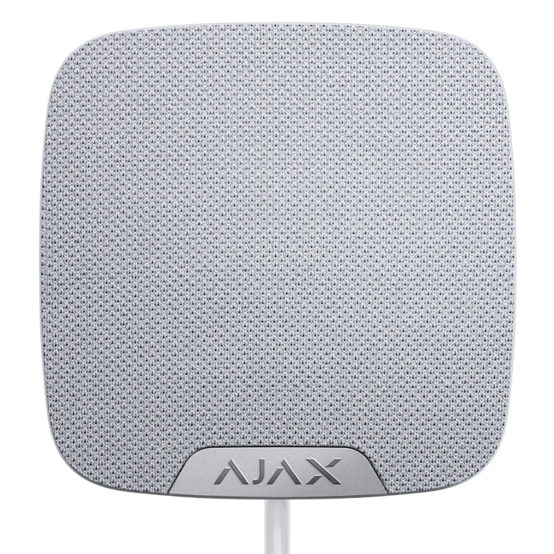 AJAX - HOME SIREN FIBRA WHITE Ενσύρματη σειρήνα FIBRA, εσωτερικού χώρου σε λευκό χρώμα.