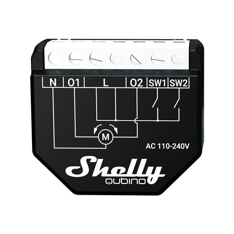 Shelly Qubino Wave Shutter - Διακόπτης Z-Wave με μέτρηση ισχύος & λειτουργία ρολών